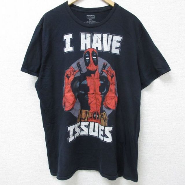 半袖Tシャツ マーベル ブラック XL | 古着