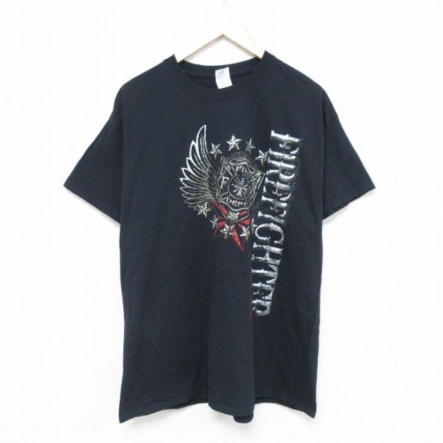 半袖Tシャツ ファイヤファイター ブラック XL | 古着