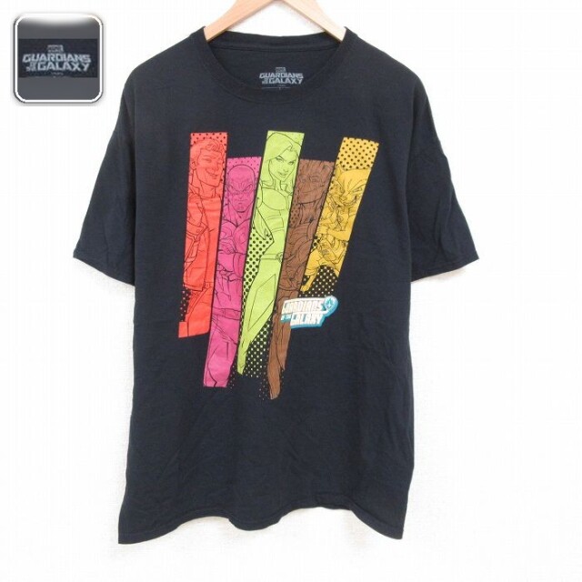 【50%OFF】マーベル 半袖Tシャツ ガーディアンズオブギャラクシー ブラック XL | 古着