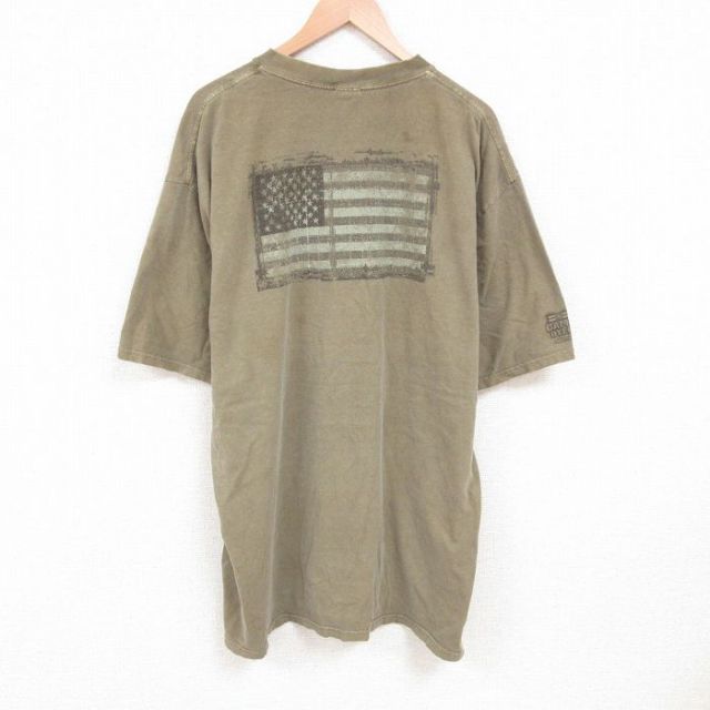 半袖Tシャツ 星条旗 ベージュ XL | 古着