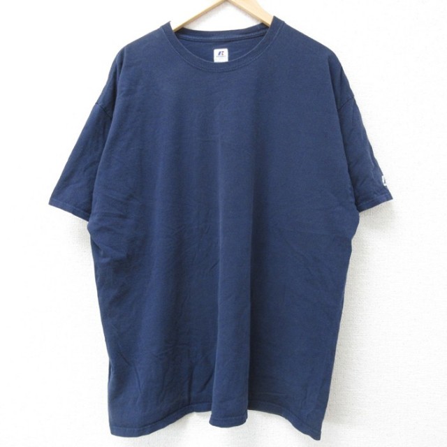 ラッセル 半袖Tシャツ ネイビー XL | 古着
