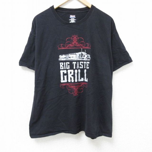 ヘインズ 半袖Tシャツ GRILL ブラック XL | 古着