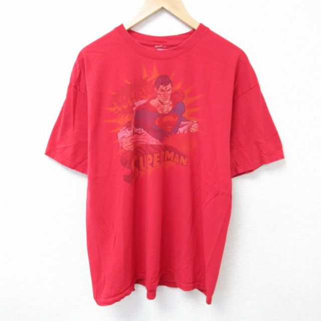 DCコミックス 半袖Tシャツ スーパーマン レッド XL | 古着