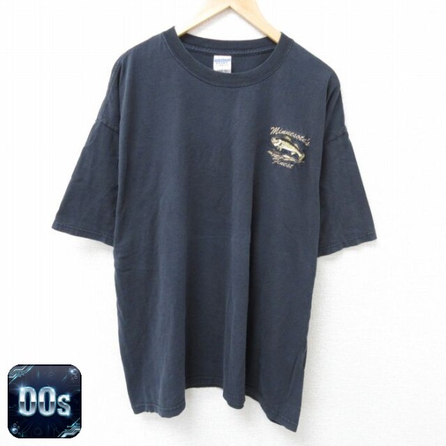 【50%OFF】00s 半袖Tシャツ 魚 ブラック XL | 古着