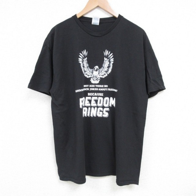 半袖Tシャツ フリーダム ブラック L | 古着