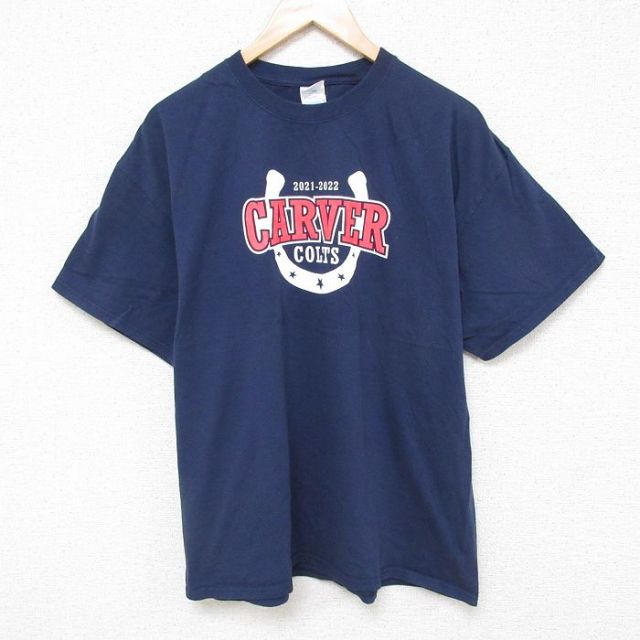 半袖Tシャツ ネイビー XL | 古着