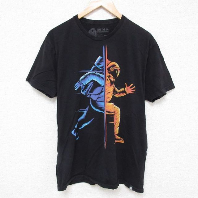 半袖Tシャツ 宇宙服 ブラック L | 古着