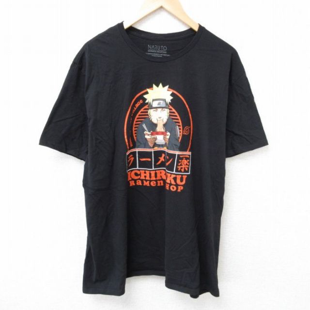 半袖Tシャツ ナルト疾風伝 ブラック XL | 古着
