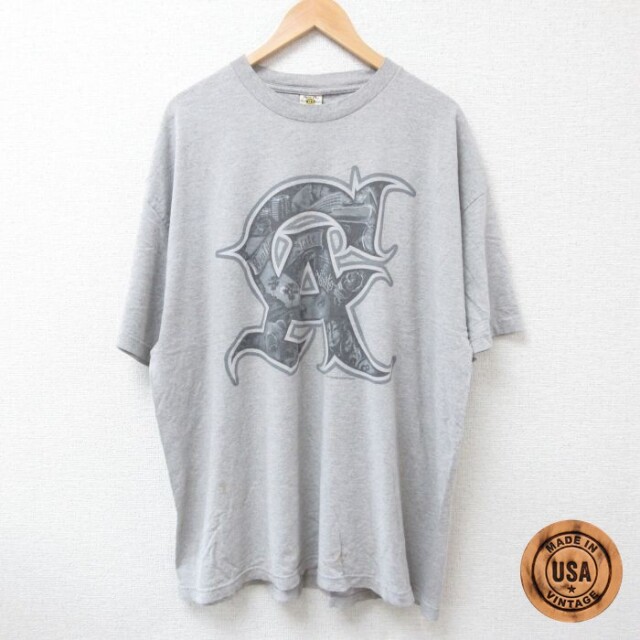 【50%OFF】半袖Tシャツ 霜降り グレー XL | 古着
