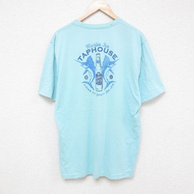 IZOD 半袖Tシャツ カジキ ライトブルー XL | 古着