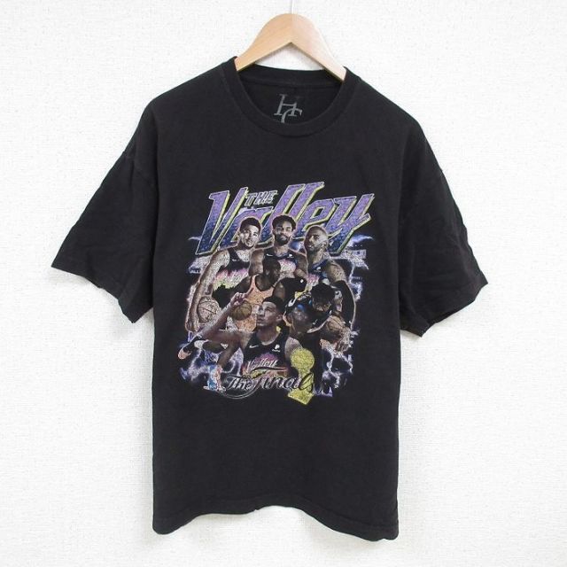 XL★古着 半袖 Tシャツ メンズ MBA バレーサンズ 大きいサイズ クルーネック 黒 ブラック バスケットボール 25jun24 中古