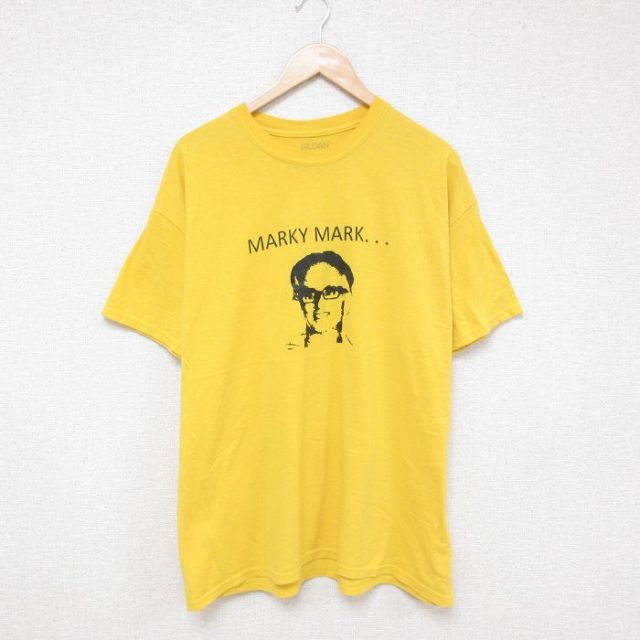 XL★古着 半袖 Tシャツ メンズ ヒップホップ ラップ マーキーマーク&ザファンキーパンチ クルーネック 黄 イエロー 25jun26 中古