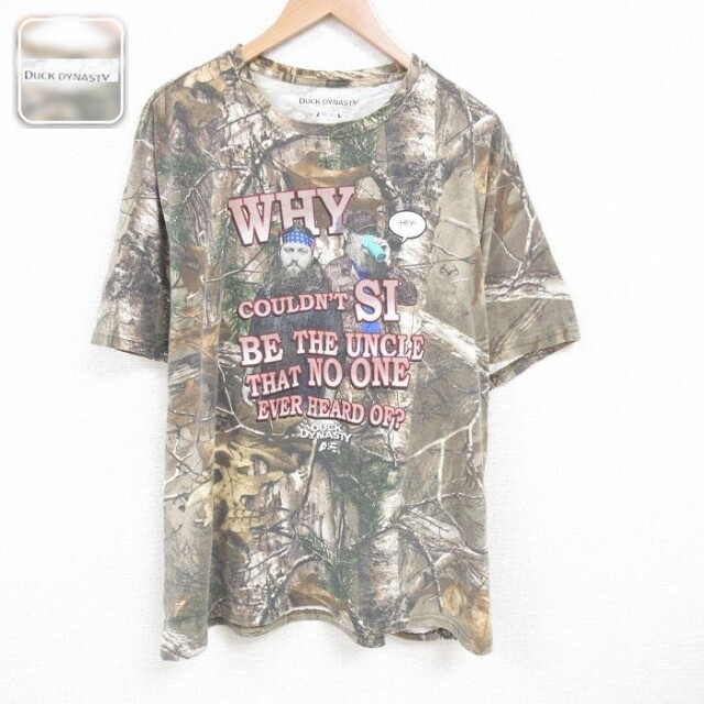 【50%OFF】ダックダグナスティ 半袖Tシャツ 迷彩 ブラウン XL | 古着
