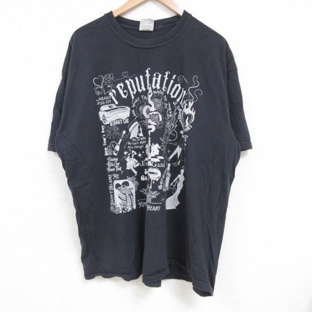 XL★古着 半袖 Tシャツ メンズエンドゲーム 大きいサイズ コットン クルーネック 黒 ブラック 25jun27 中古 メンズ