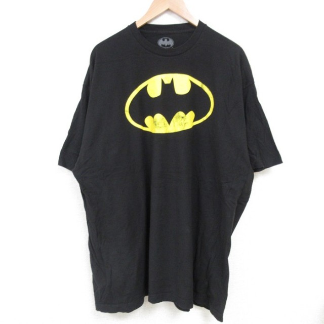 XL★古着 半袖 Tシャツ メンズ DCコミックス バットマン BATMAN 大きいサイズ コットン クルーネック 黒 ブラック 25jun27 中古