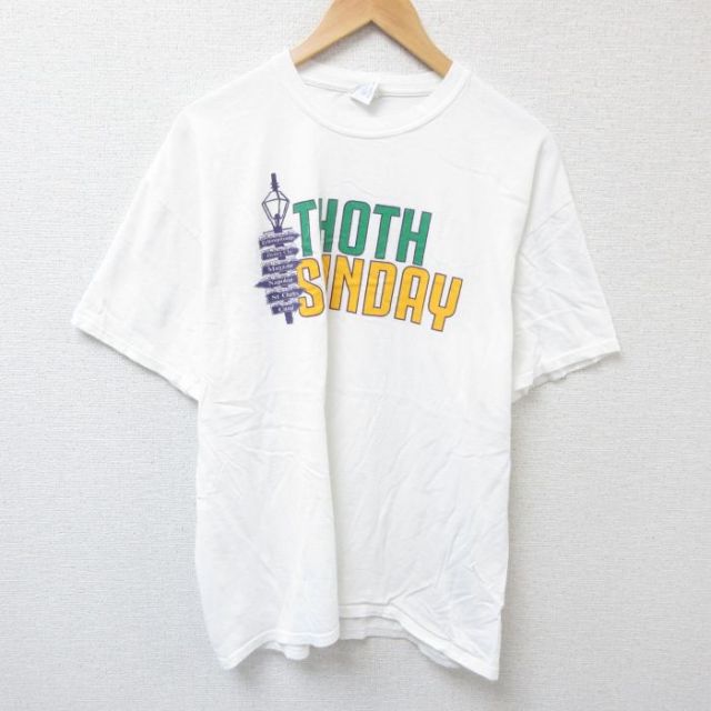 THOTH 半袖Tシャツ ホワイト XL | 古着