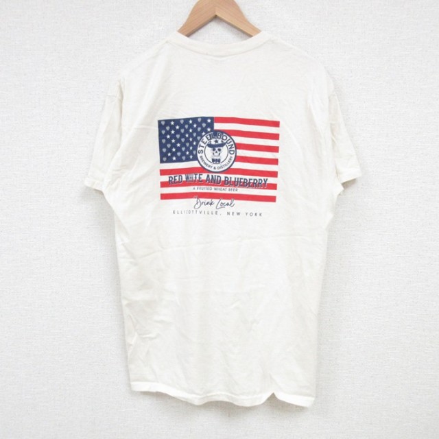 半袖Tシャツ 星条旗 生成り L | 古着