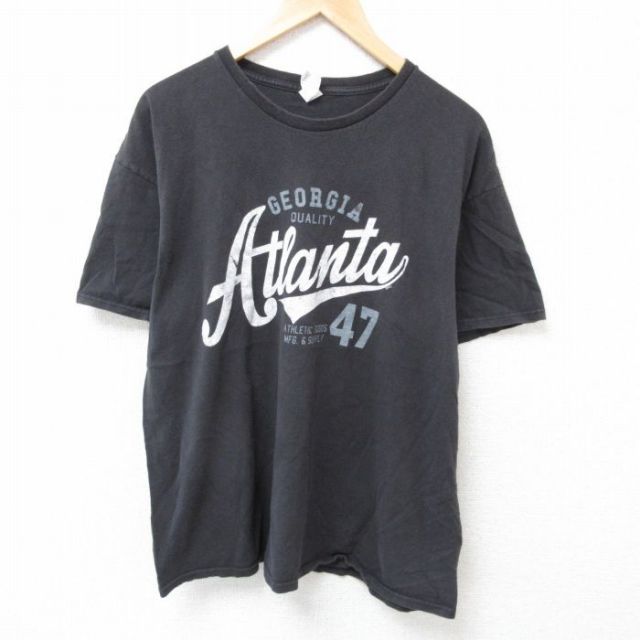 アトランタ 半袖Tシャツ ブラック XL | 古着