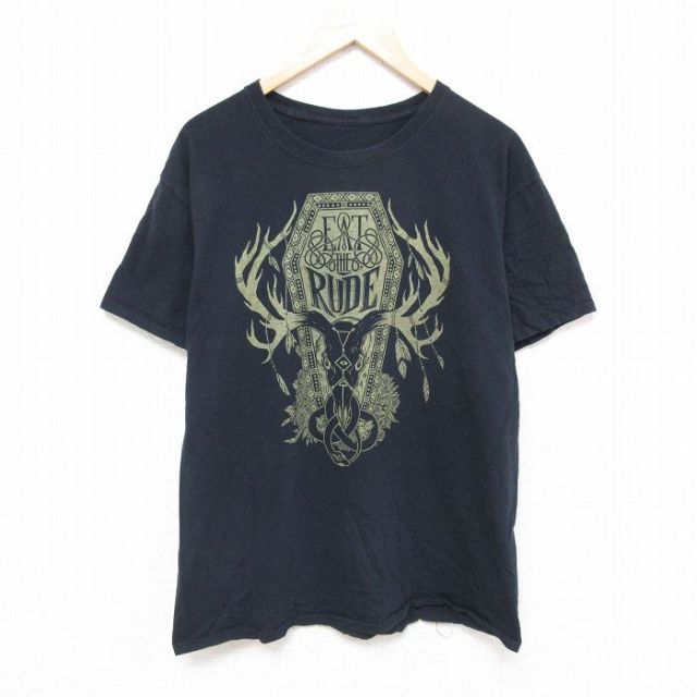 RUDE 半袖Tシャツ ブラック L | 古着