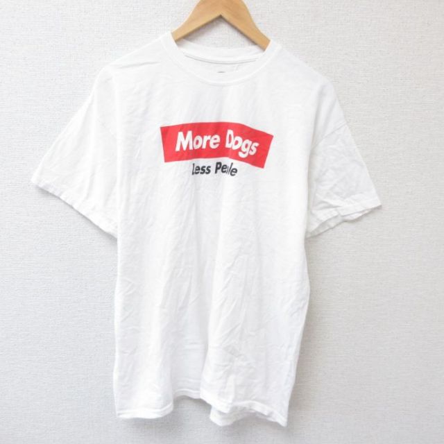 More Dogs 半袖Tシャツ ホワイト XL | 古着