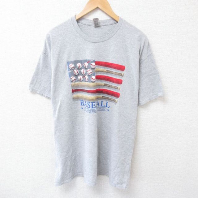 半袖Tシャツ ベースボール グレー XL | 古着