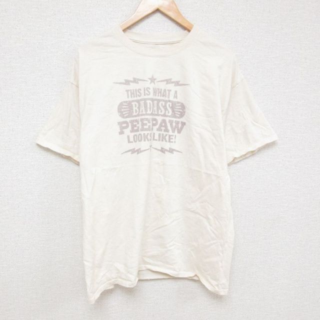ヘインズ 半袖Tシャツ 生成り ベージュ XL | 古着