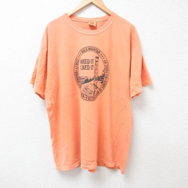 HIKED 半袖Tシャツ オレンジ XL | 古着