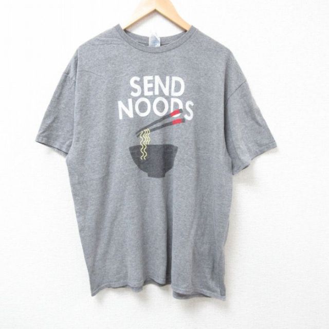 半袖Tシャツ ヌードル グレー XL | 古着