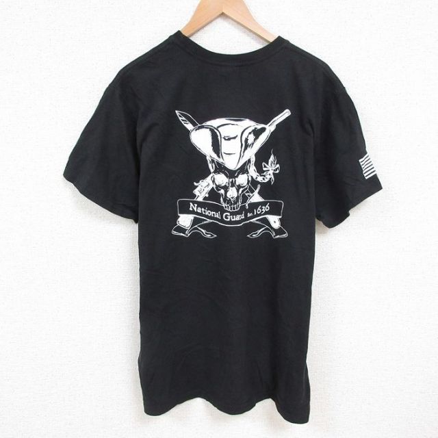 半袖Tシャツ スカル ブラック XL | 古着