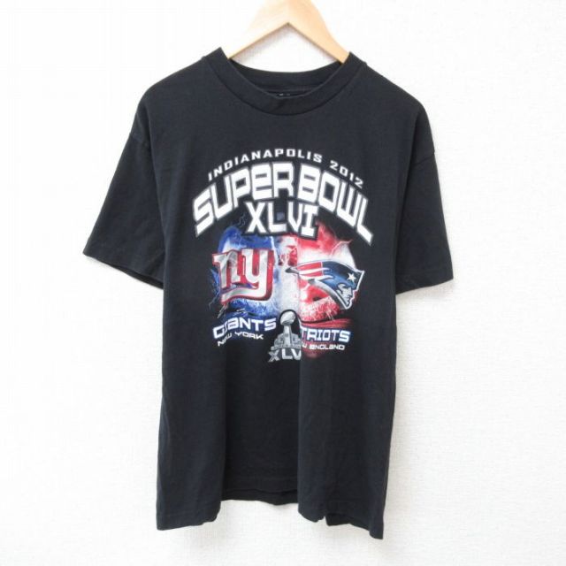 NFL ニューヨークジャイアンツ 半袖Tシャツ アメフト ブラック L | 古着