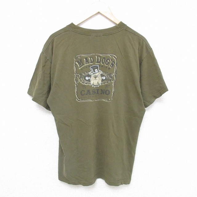 エアロポステール 半袖Tシャツ マッドドッグ グリーン L | 古着