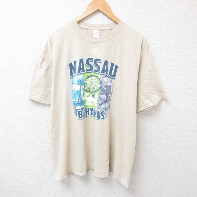 バハマ 半袖Tシャツ カーキ XL | 古着
