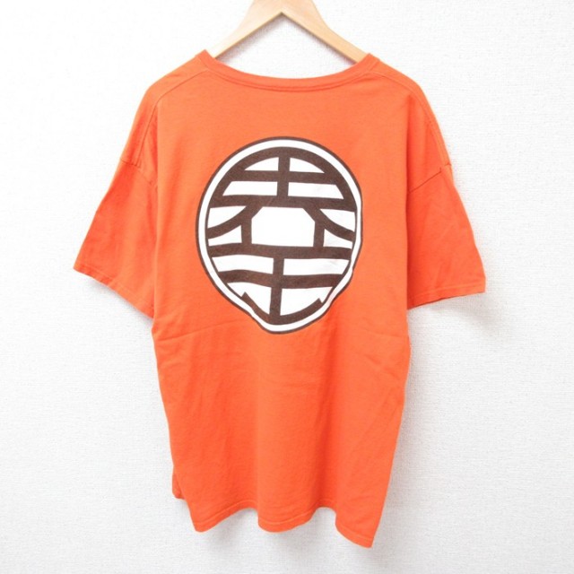 リップルジャンクション 半袖Tシャツ ドラゴンボールZ界王 オレンジ XL | 古着