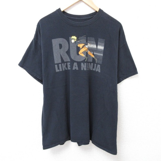 リップルジャンクション 半袖Tシャツ うずまきナルト ブラック XL | 古着