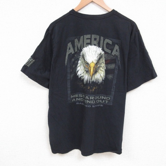 半袖Tシャツ 鳥 ブラック XL | 古着