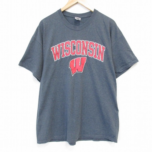 半袖Tシャツ ウィスコンシン グレー XL | 古着