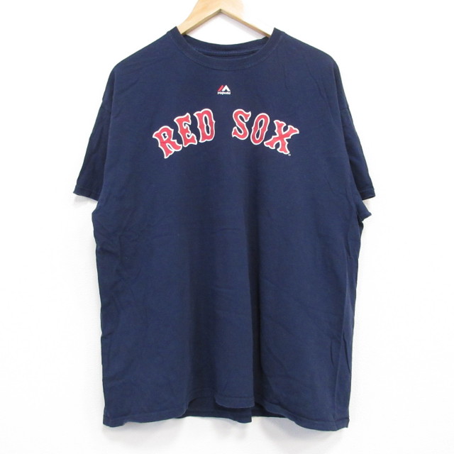【50%OFF】マジェスティック 半袖Tシャツ ボストンレッドソックス ネイビー L | 古着