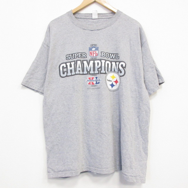 NFL ピッツバーグスティーラーズ 半袖Tシャツ グレー XL | 古着
