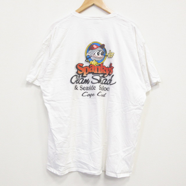 XL★古着 フルーツオブザルーム 半袖 Tシャツ メンズ ケープコッド 大きいサイズ コットン クルーネック 白 ホワイト 25jul19 中古