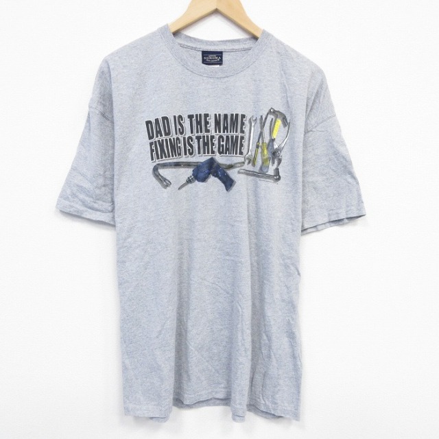 半袖Tシャツ 工具 グレー XL | 古着