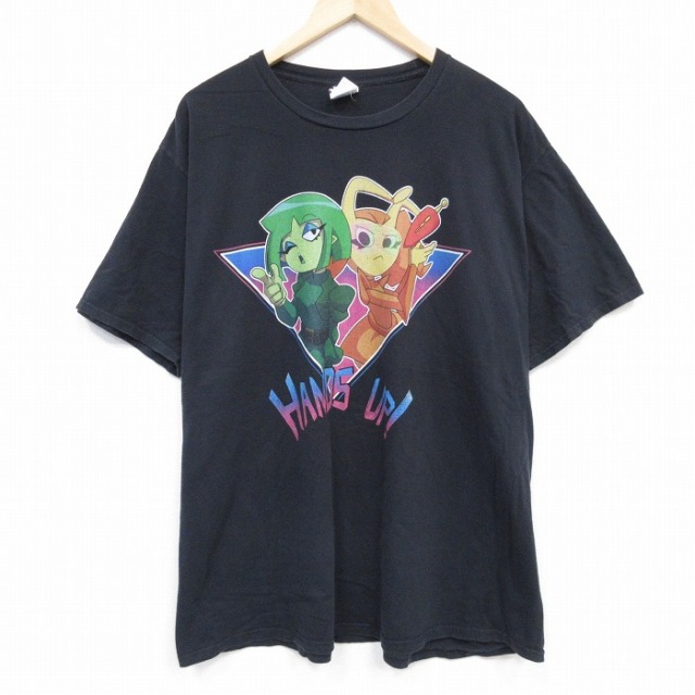 HANDS UP 半袖Tシャツ ブラック XL | 古着