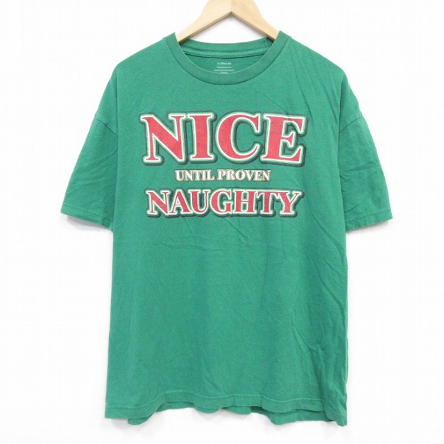NICE 半袖Tシャツ グリーン XL | 古着
