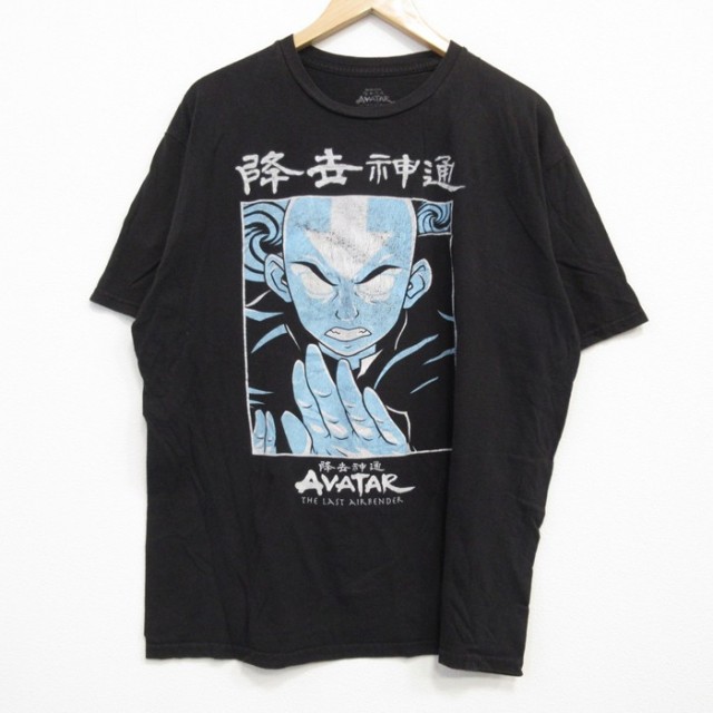 半袖Tシャツ アバター伝説の少年アン ブラック XL | 古着