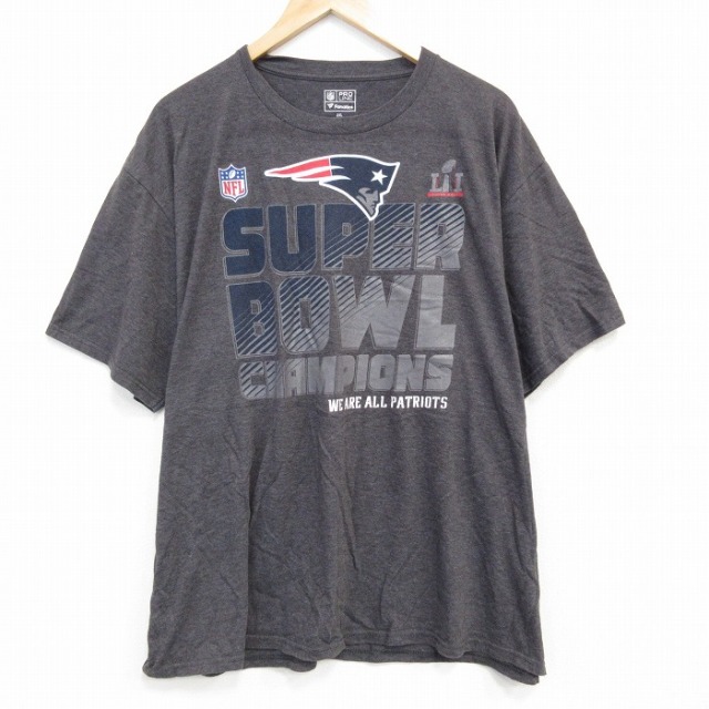 NFL ニューイングランドペイトリオッツ 半袖Tシャツ アメフト グレー XL | 古着