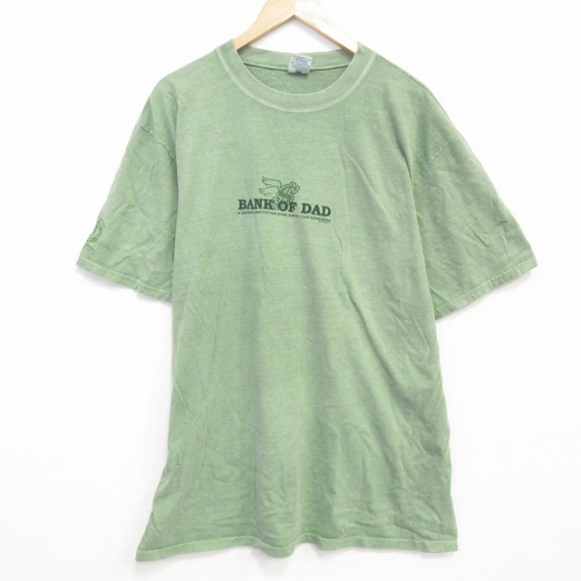 Crazy Shirts 半袖Tシャツ バンク グリーン XL | 古着