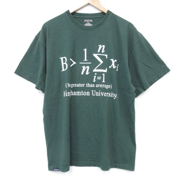 XL★古着ジャージーズ 半袖 Tシャツ メンズ B式 コットン クルーネック 濃緑 グリーン 25jul31 中古