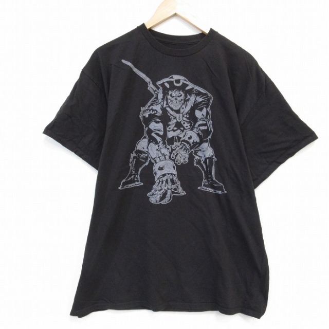 半袖Tシャツ スケルトン ブラック XL | 古着