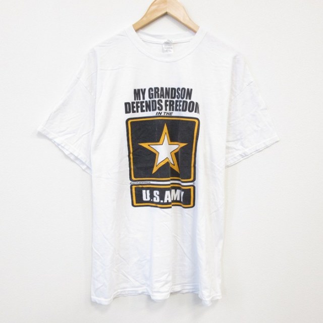 USアーミー 半袖Tシャツ ミリタリー ホワイト XL | 古着