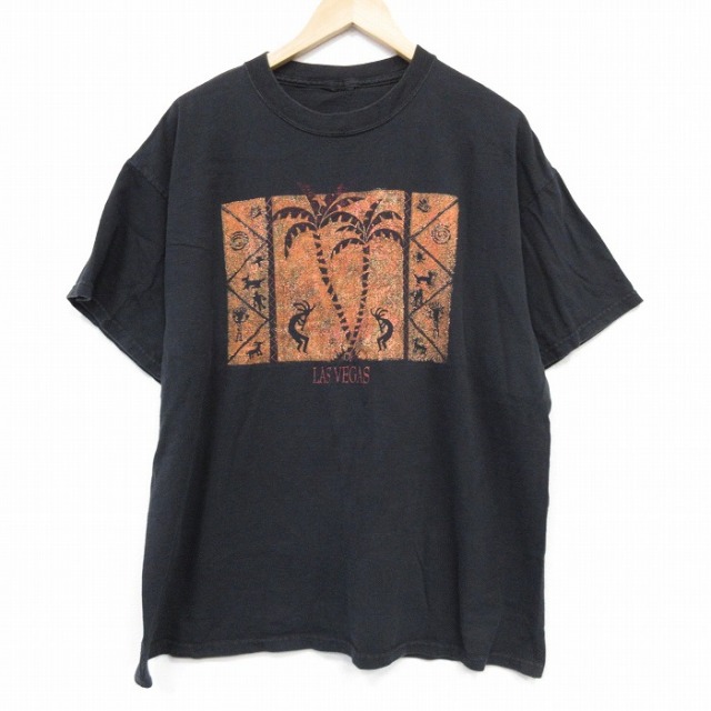 半袖Tシャツ ラスベガス ブラック XL | 古着