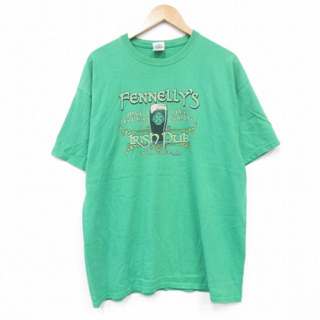 半袖Tシャツ アイリッシュパブ グリーン XL | 古着